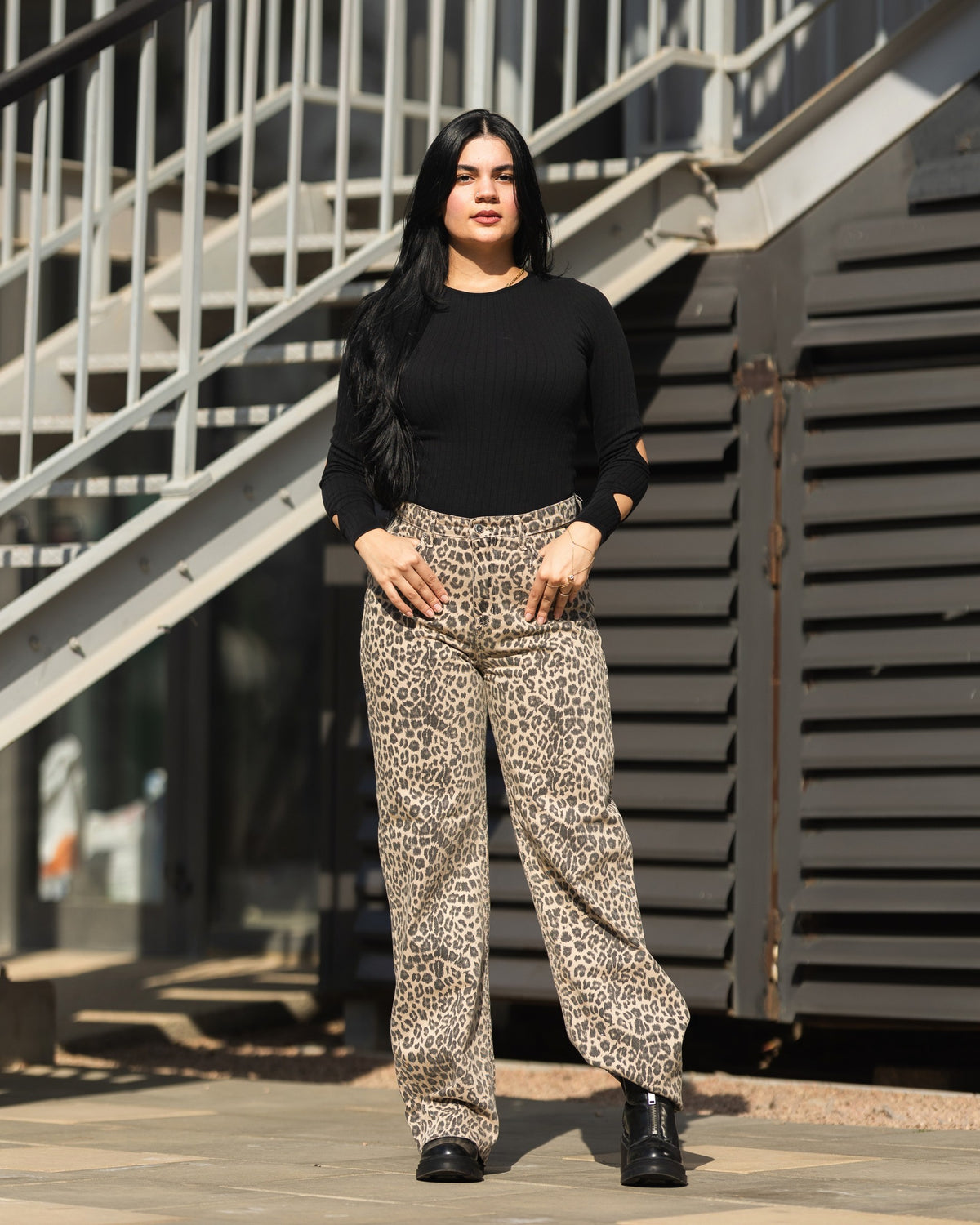 Leopard Denim