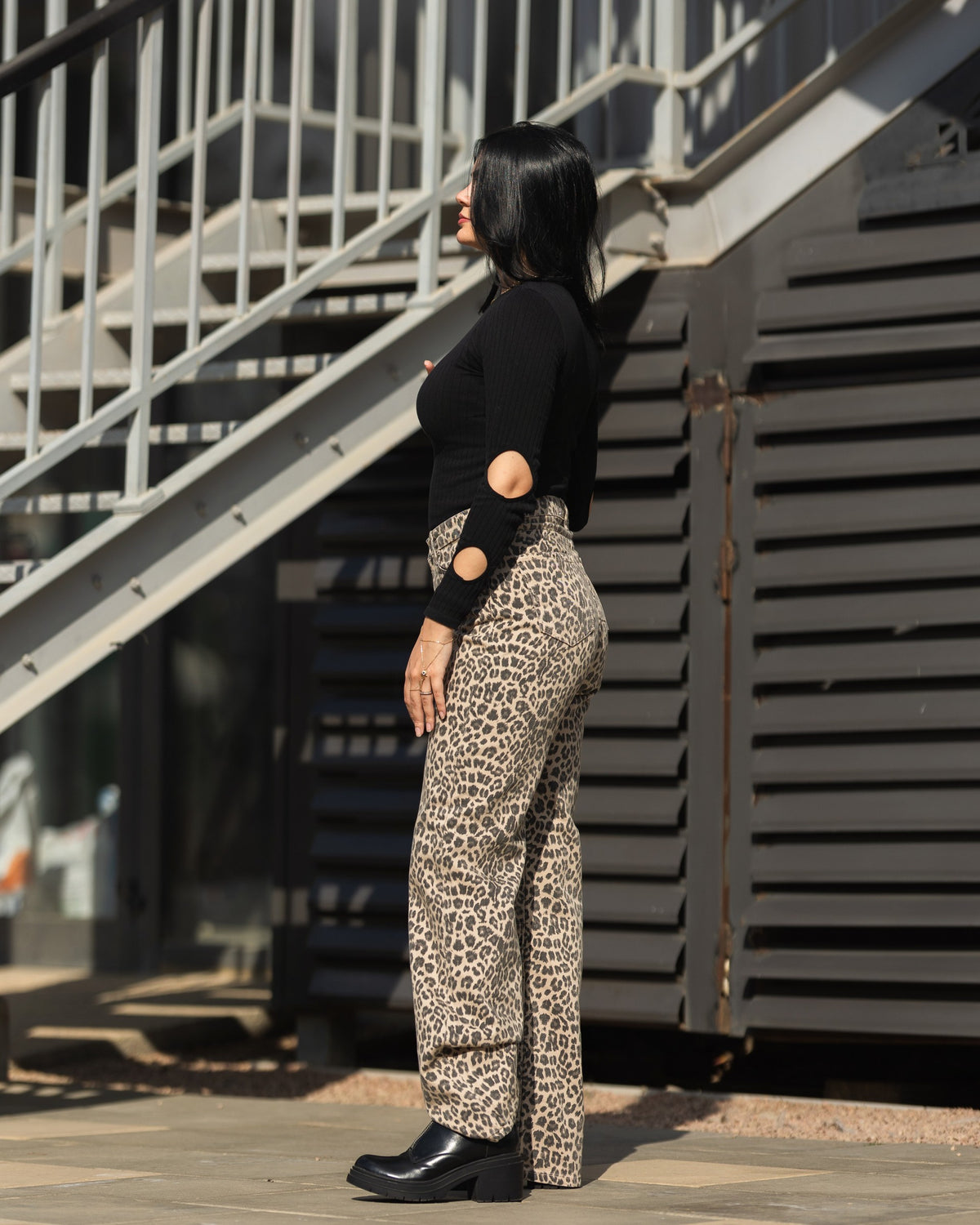 Leopard Denim