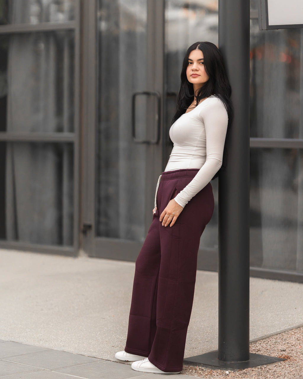Wide-Leg Sweatpants