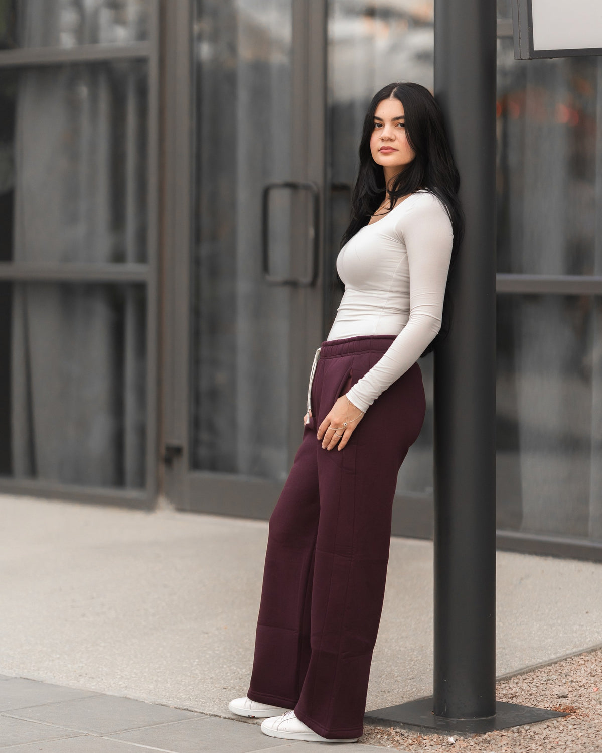 Wide-Leg Sweatpants
